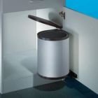 Wesco 010 212-11 Einbaueimer Die Runden, 13 L, silber / schwarz