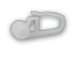 Gardinenröllchen weiß Kunststoff Gardinenrollen 100 Stück Gardinenzubehör für Kräuselband Vorhang #195