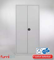 Putzmittelschrank 60 cm x 50 cm x 180 cm grau RAL 7035 TÜV/GS fertig montiert