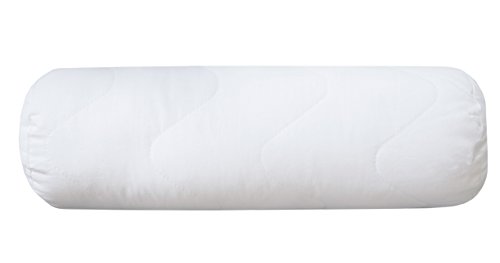 ZOLLNER hochwertige kochfeste Nackenrolle / Nackenstützkissen / Kissen 15x40 cm, Füllgewicht: ca. 210 g, mit Reißverschluss, direkt vom Hotelwäschespezialisten, Serie 'Davos'