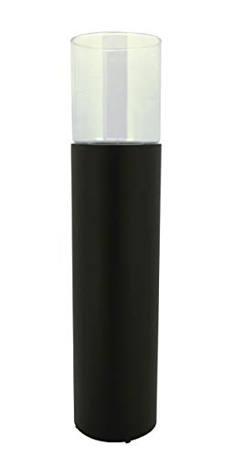 KUHEIGA Windlichtsäule mit Glas schwarz