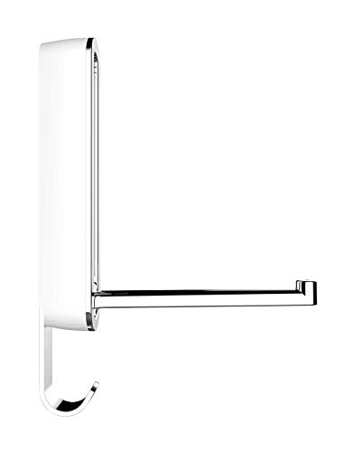 Wenko 50582100 Klapphaken Premium Sigma Polarweiß - Wandhaken, Garderobenhaken, 2.5 x 18.5 x 2.5 cm