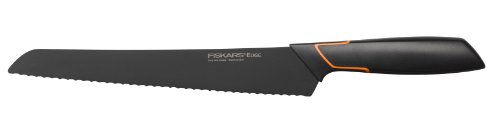 Fiskars 1003093 Brotmesser, Modernes Design, Gesamtlänge: 35 cm, Qualitätsstahl/Kunststoff, Edge
