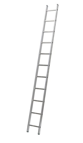 Aluminium Anlegeleiter einteilig, 11 Stufen bei 313 cm Höhe Profi 7111
