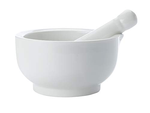 Maxwell & Williams AA1940 Kitchen Mörser mit Stößel, Gewürzmörser, 9 cm, in Geschenkbox, Porzellan