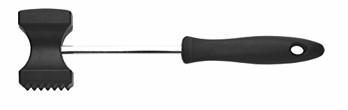 Fiskars Fleischklopfer, 19,6 x 6,9 x 4,7 cm, Stahl/Kunststoff, Essential, Schwarz, 1023792