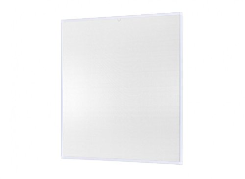 Insektenschutz für Fenster Basic mit Alurahmen in Weiß, Braun oder Anthrazit und Fiberglas-Gewebe in Schwarz, Bausatz zu Selbstmontage, Fliegengitter in verschiedenen Größen auswählbar