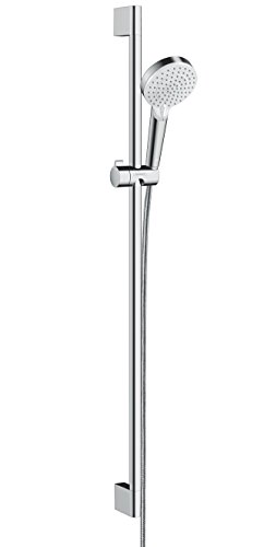 hansgrohe Crometta Brauseset 0,90m, 2 Strahlarten, weiß/chrom