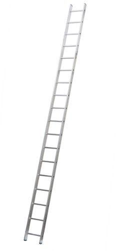 Aluminium Anlegeleiter einteilig, 18 Stufen bei 512 cm Höhe Profi 7118