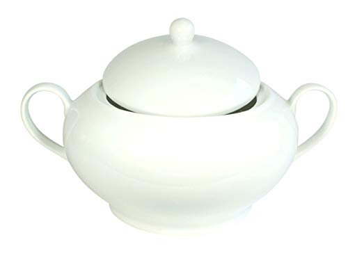 P.Shop Terrine rund mit Deckel Porzellan weiß ca. 3 Liter