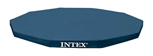 Intex 28032 Abdeckplane für Metal Frame Pool, schwarz, Ø 457 cm, Überhang 25 cm