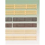 Auhagen 42557.0 - Holzzäune, Gesamtlänge 1800 mm, bunt