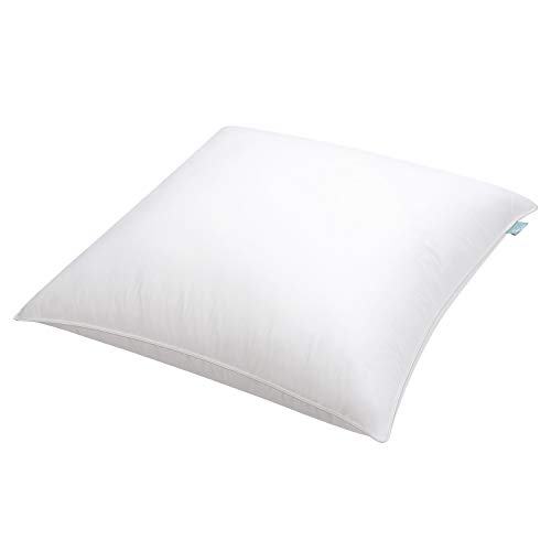 Recci Brise Faser Kopfkissen 80 x 80 cm, Verstellbarer Höhe Mit Füllgewicht Ca. 2200g, Hochwertiges Festes Schlafkissen, Langsam-Rebound Ersaz Kissen Als Daunenkissen [Kissen 80 80]