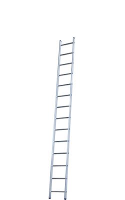 Aluminium Anlegeleiter einteilig, 14 Stufen bei 398 cm Höhe Profi 7114