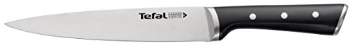 Tefal Ingenio Ice Force K23207 Fleisch- und Schinkenmesser 20 cm, Edelstahl/schwarz