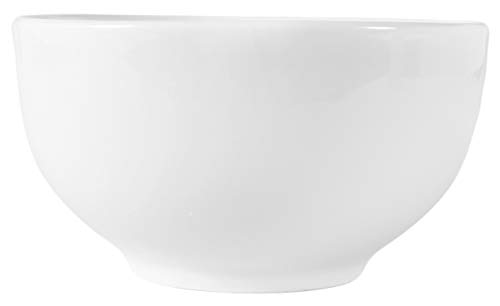 Set aus 6 Stück mittelgroßen Müslischalen 650 ml Müslischüsseln aus echtem Porzellan auch zum Bemalen bestens geeignet (Dessertschale Snackschale Suppenschüssel)