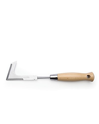myGardenlust Gartengeräte - Unkrautstecher, Gartenschaufel oder Löwenzahnstecher aus CR-MO Stahl und Birkenholz - Gartenwerkzeug & Garten-Zubehör - Metall-Braun | Fugenkratzer