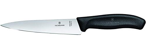Victorinox Swiss Classic Officemesser, 15 cm Klinge, Edelstahl, Spülmaschinengeeignet, schwarz