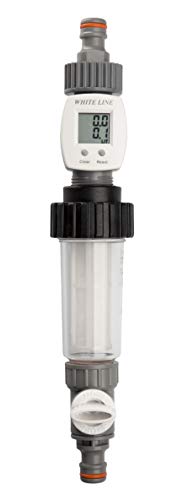 TW-DES NATÜRLICHE HYGIENELÖSUNGEN Befüllfilter mit Wasseruhr, Wasserfilter für Camping, Wohnmobil, Caravan, Wohnwagen, Boot