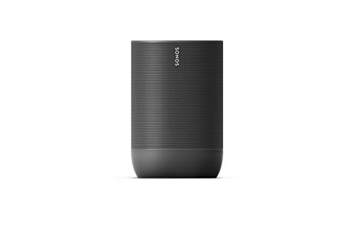 Sonos Move Smart Bluetooth Speaker (Wasserfester WLAN, mit Alexa Speaker, Google Assistant und AirPlay 2 - Kabellose Outdoor Musikbox mit Akku für Musikstreaming zuhause und unterwegs) schwarz