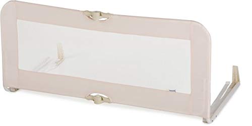 Hauck Sleep N Safe Plus Bettschutzgitter für Babys, Kinder, Erwachsene und Senioren, klappbar, 108 cm lang x 44 cm hoch, hellgrau beige