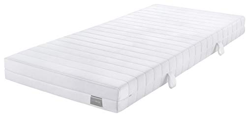 Traumnacht Basic 2 in 1 Duo KaltschaumMatratze, Härtegrad 2 und 3, 100 x 200 cm, weiß
