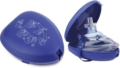 CPR Maske Notfallmaske Beatmungsmaske blau