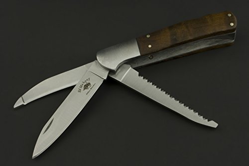 ED MAHONY, 3 Klingen Multitool Für Jäger, Professionelles Taschenmesser, 440C
