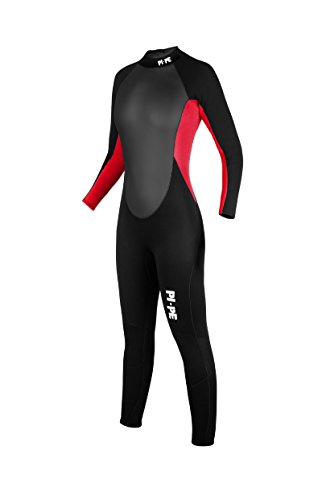 PI-PE Damen Neoprenanzug Pro Full Long Sleeve Rot, S