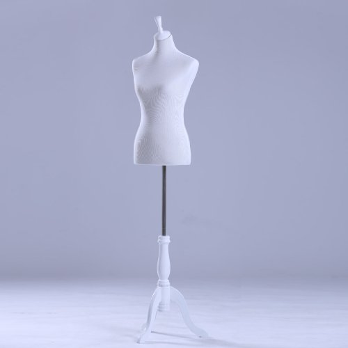 LOYWE Schneiderpuppe Damenbüste Büste Torso Gr.36/38 | LW6020W-1 Weiß