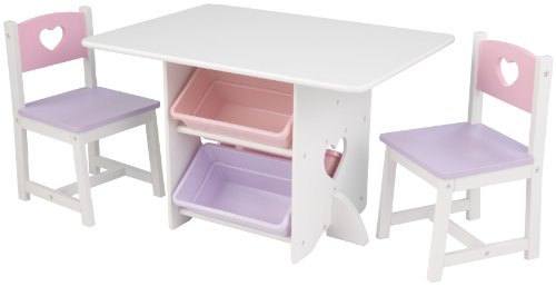 KidKraft - Tisch-Set Herz mit 2 Stühlen