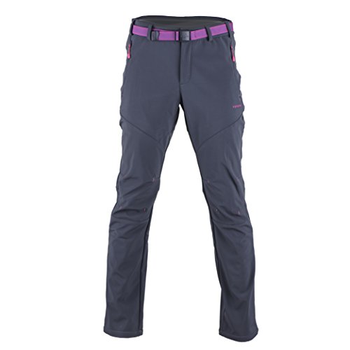 Tofern Damen Mädchen Softshellhose Activate Wanderhose Outdoorhose Multiaktivitäten,Schwarz,Euro S = Asien M