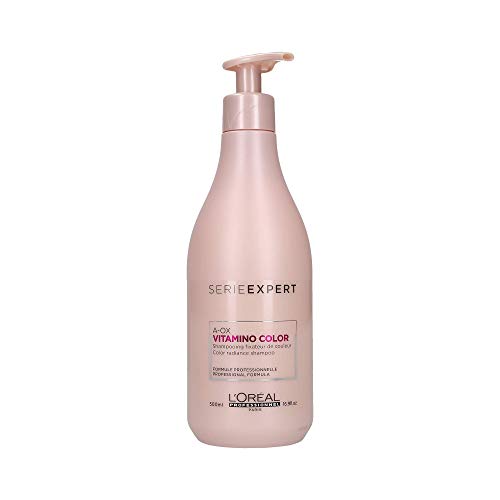 L'Oréal Professionnel Serie Expert Vitamino Color A.OX Shampoo, Farbfixierendes Shampoo für coloriertes Haar, 1er Pack (1 x 500 ml)
