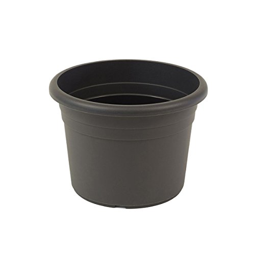 greemotion Pflanzkübel Fiona in Anthrazit-Grau, Blumentopf 70cm, 96L Blumenkübel rund, Übertopf UV-beständiger Kunststoff, frostsicherer Pflanztopf, Pflanzgefäß mit Bodenlöchern, Pflanzen-Zubehör