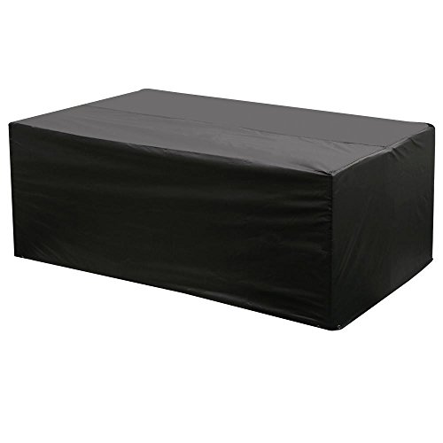 Yaheetech Abdeckplane Abdeckung Abdeckhaube Schutzhülle für Sitzgarnituren, Gartentische und Gartenmöbel schwarz