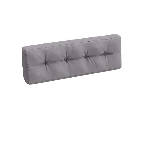 OSKAR Palettenkissen Palettensofa Palettenpolster Kissen Polster Lehne (Rückenkissen, Grau)