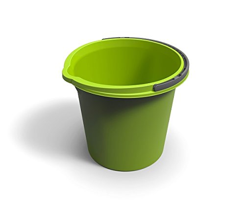 Rotho Eimer Vario 10l in grün, Plastik, 29.2 x 29.2 x 25.9 cm