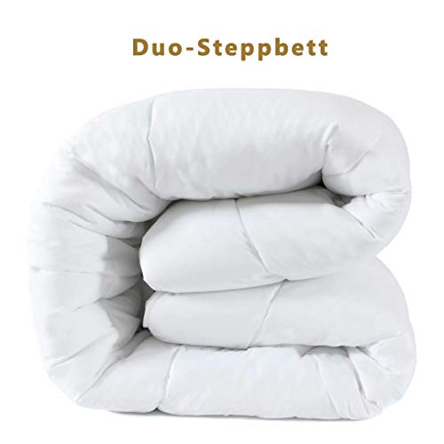 D & G The DUCK & GOOSE CO Hochwertige Duo-Steppbett Warme Winterdecke Bettdecke Steppdecke Microfaser 200x200CM