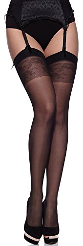 Merry Style Damen Strümpfe plus size MS-167 20 DEN (Schwarz, XL-XXL (46-54))
