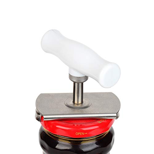 Arthritis Glasöffner Deckel Off-Gripper Edelstahl Flaschenöffner verstellbare Größe für Senioren schwache Menschen