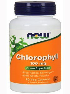 Now Foods | Chlorophyll | 100 mg | 90 vegane Kapseln | glutenfrei