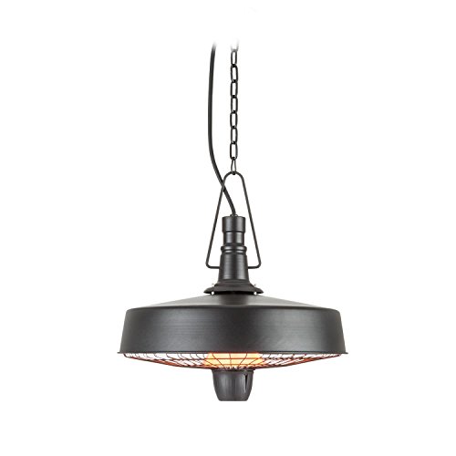 blumfeldt Camden Heat • Infrarot-Heizstrahler • Terrassenheizstrahler • 2500 W • IR ComfortHeat • IP24 • Infrarot-Wärme • Carbon-Heizelement • Easy Control • inkl. Kette und 4 x Kabelbinder • Schwarz