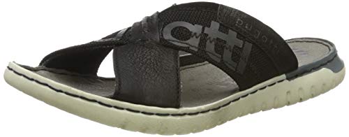 bugatti Herren 321707801569 Pantoletten, Schwarz (Black/Black 1010), 43 EU