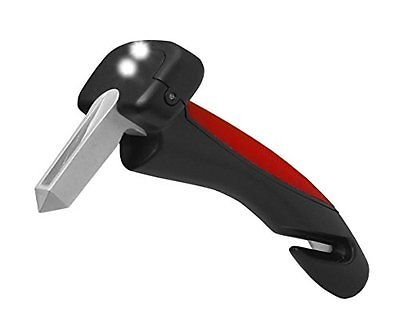 4in1 Car Handle - Ein- & Ausstiegshilfe Auto + Notfallhammer/Sicherheitshammer + Gurtschneider + LED Licht - Rettungswerkzeug & Aufstehhilfe/Aussteighilfe für mehr Komfort & Sicherheit