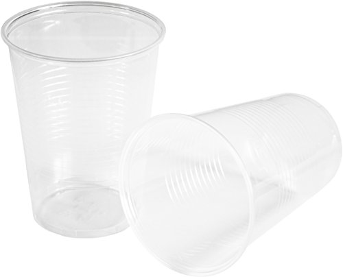 HEKU 30440, 50 Einweg-Trinkbecher, klar, 0,4l, PP