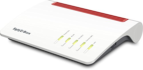 AVM FRITZ!Box 7590 High-End WLAN AC + N Router (VDSL-/ADSL, 4x4 MU-MIMO mit 1.733 (5 GHz) + 800 MBit/s (2,4 GHz), bis zu 300 MBit/s durch VDSL-Supervectoring 35b, DECT-Basis, Media Server)