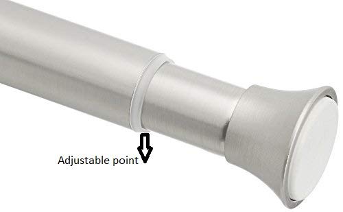 AmazonBasics - Vorhangstange zum Einklemmen, 1,98 - 2,74 m