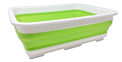 Faltbar Abwasch-Schüssel, Tragbar Camping-Schüssel, 10 Liter - Stark und Stabil - Faltschüssel perfekt für den Abwasch, die Reinigung, alle Aktivitäten im Freien, zu Hause oder in der Küche