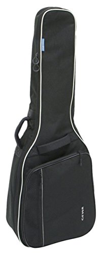 Gewa 212100 Economy 4/4 Gig Bag für Kassikgitarre, Gitarrentasche, Gitarrenhülle, schwarz, reißfest und wassergeschützt