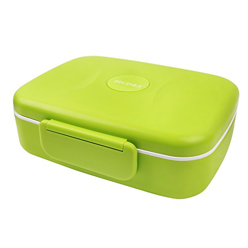 BRIGENIUS Bento Box Auslaufsichere Brotzeitbox, Weizenstroh Fünf Separate Kammern Lunchbox für Kinder Halten Essen Frisch Brotdose für Kindergarten Schule Grundschulkinder Frühstücksbox